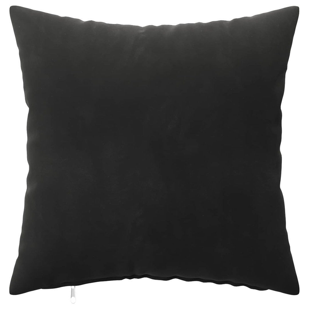 Vidaxl Cushion Cover 2 Pcs Heerlen Black 45 X 45 Cm Velvet, Black - Image 2