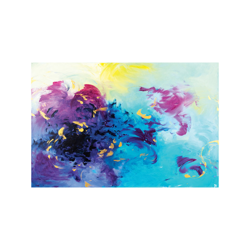Nymphaea 1 Piece Wrapped Canvas Painting, 66.04 cm H x 45.72 cm W x 1.91 cm D