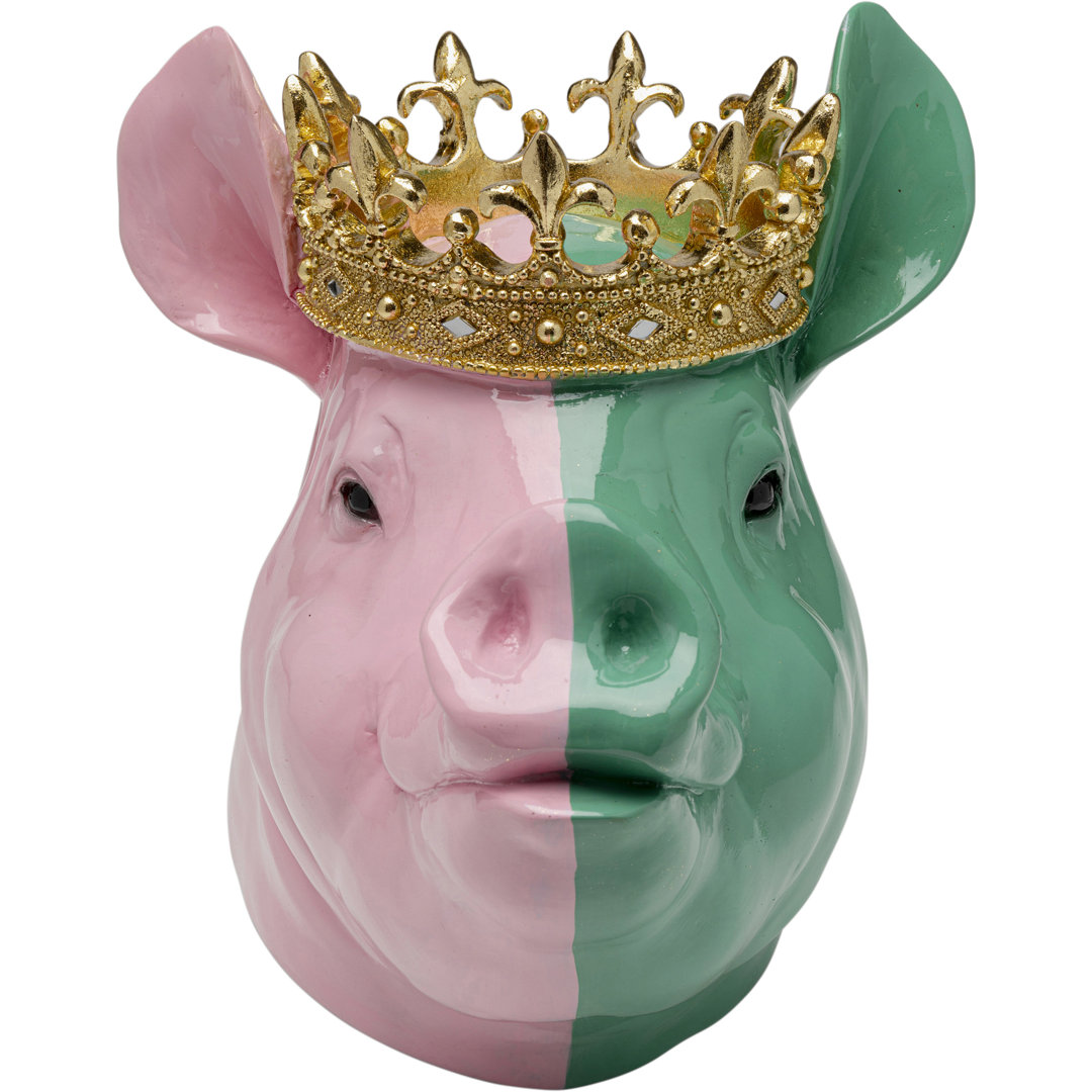 Deko Figur Crowned Pig