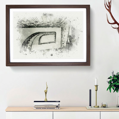 Rectangular Staircase in Abstract - Picture Frame Graphic Art Print