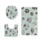 Ensemble de 3 tapis de salle de bain bleu clair