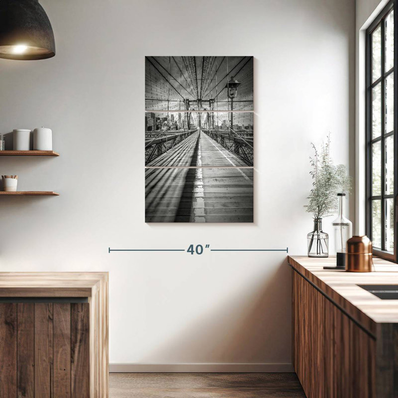 Lilie Brooklyn Bridge Shadow, 38" H x 24" W