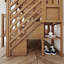 Lit simple superposé au dessus d'un lit double avec escalier Jebb-633590921