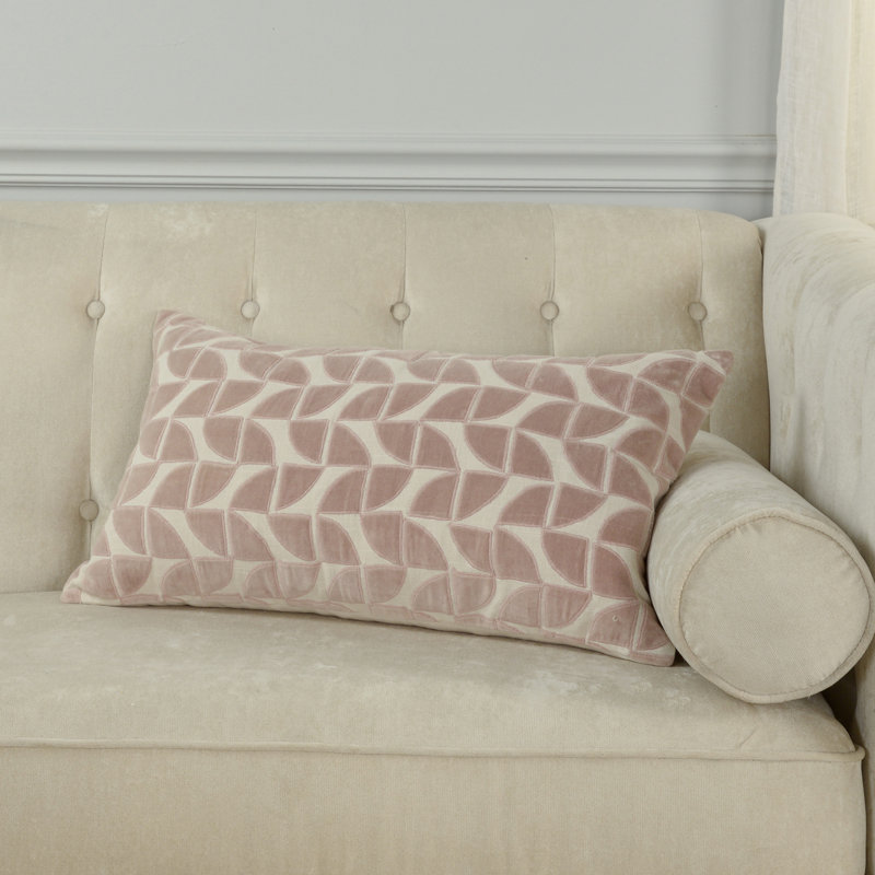 Coussin en coton, Rosé, Polyester