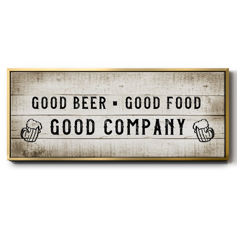 Good Company - Toile encadrée, H 8 po x l 20 po
