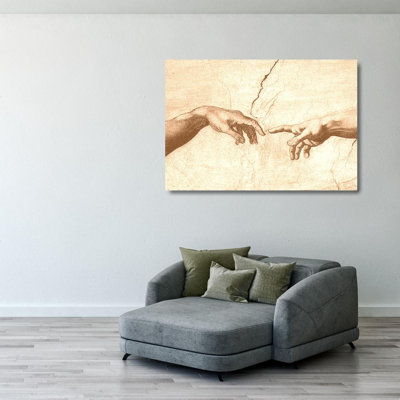 Creation of Adam (hands detail)