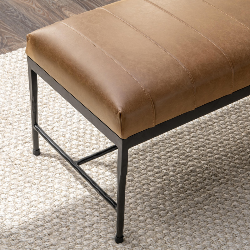 Madeleine Leather Bench