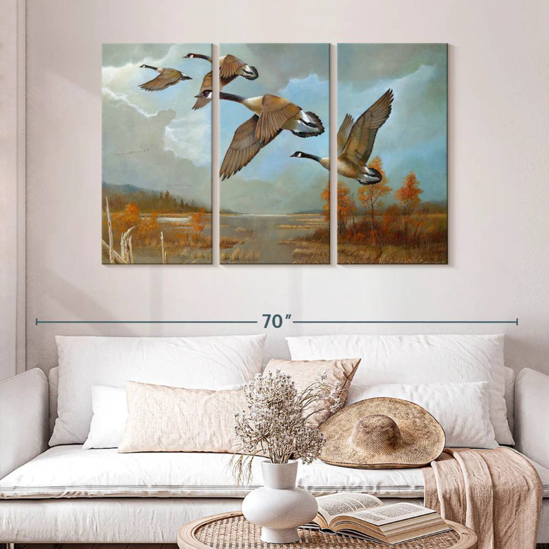 Brampt Canadian Geese, 32" H x 50" W