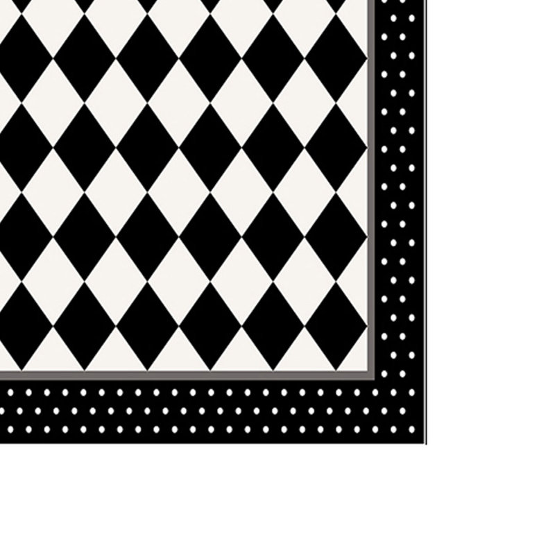 Ensemble de luxueux tapis de bain (2 pièces), noir et blanc, 19,7 po x 23,6 po et 23,6 po x 39,4 po | 100% polyester, 25,0 oz / verge carrée | Antibactérien, antidérapant, facile à nettoyer, lavable à la machine à 86 ° F | Parfait pour les salles de bain modernes