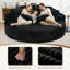 Fauteuil d'appoint rond surdimensionné de 180 cm, fauteuil lounge Cloud en velours côtelé avec coussins de dossier moelleux, fauteuil-lit une place extra large pour salon ou chambre à coucher-596548274