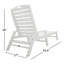 Chaise longue avec accoudoirs POLYWOOD Lakeside-833337