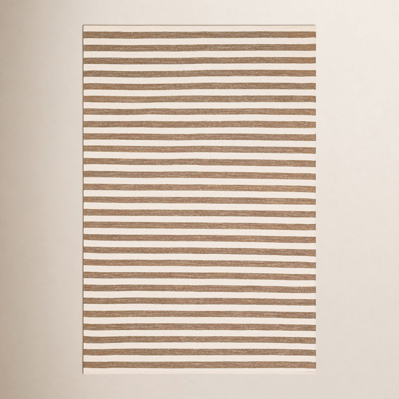 Tapis en laine naturel / ivoire Renelso, Rectangle de 5 pi x 8 pi