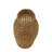 Handcrafted Rattan Brown Vase with Grid Design-1638574765