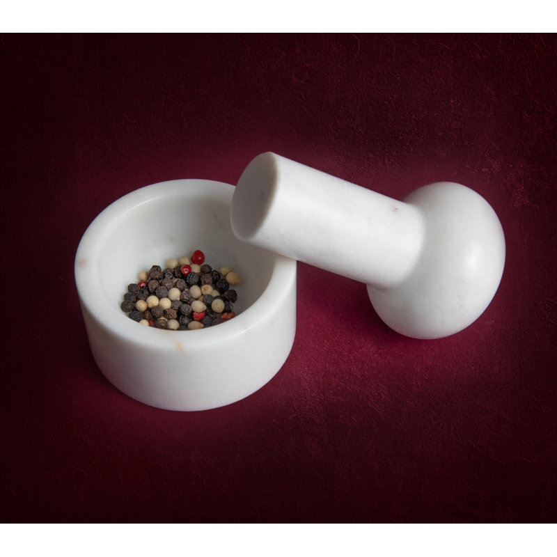 Sareh Marble Mortar And Pestle Set