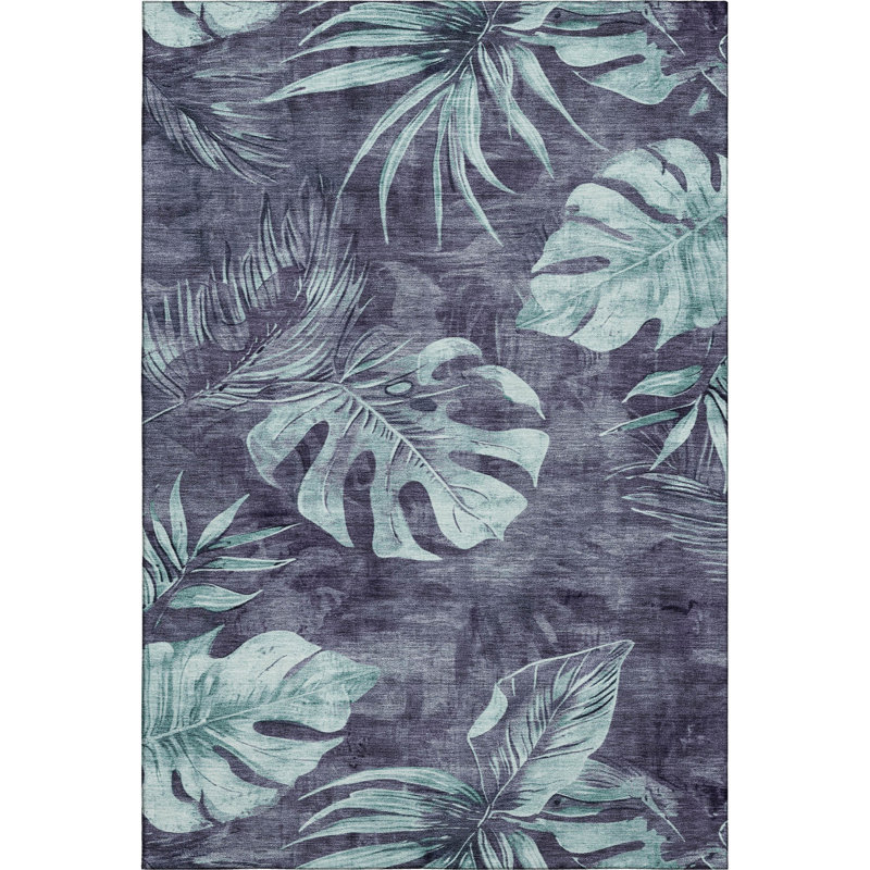 Premium Machine Washable Fairwood AMF1887 Floral Rug, Rectangle 5' x 7'6"