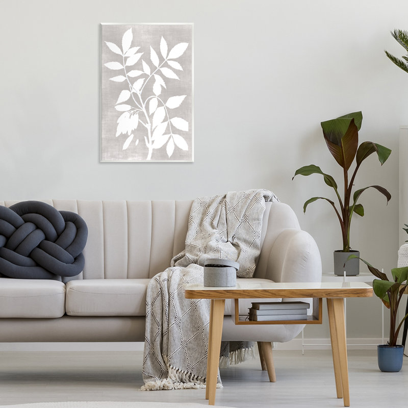 Plaque murale Minimal Foliage Impression, design par Stellar Design Studio, H 19 po x l 13 po