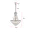 Lustre en chrome 12 lumières Elegant Lighting Century-22739085