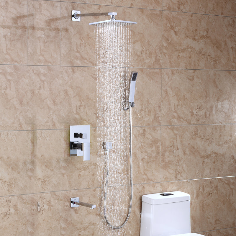 All-In-One Kit with Rough in-Valve, Chrome