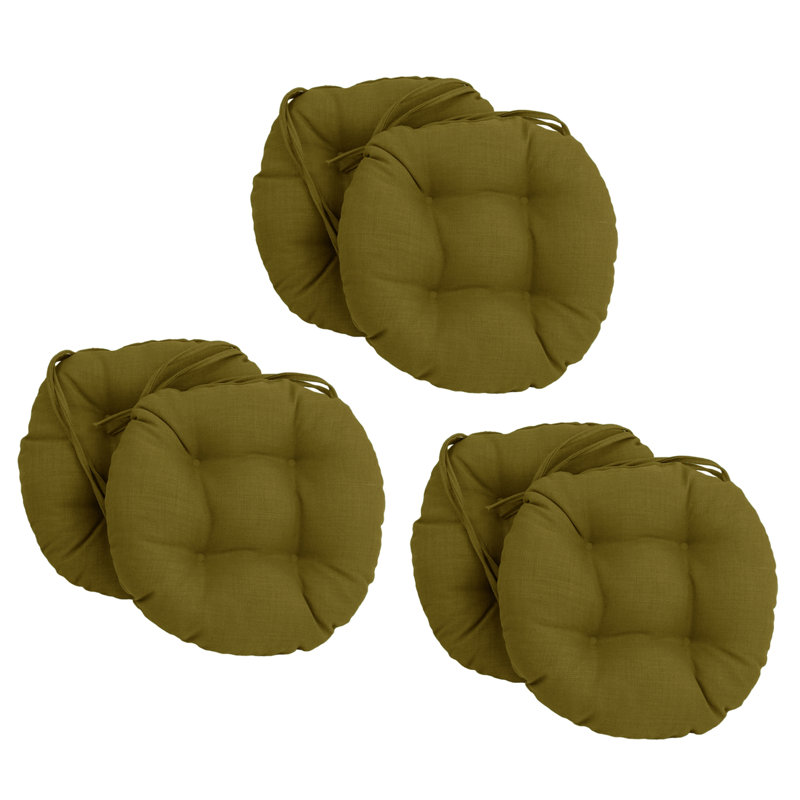 Outdoor 3.5'' Dining Chair Seat Cushion, Avocado