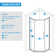 34'' - 34.5'' W x 72'' H Prehung Frameless Shower Door with Clear Glass
