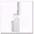 29.2" Small Space Vanity Table with LED Mirror, Power Station, Hair Dryer Bracket and Stool