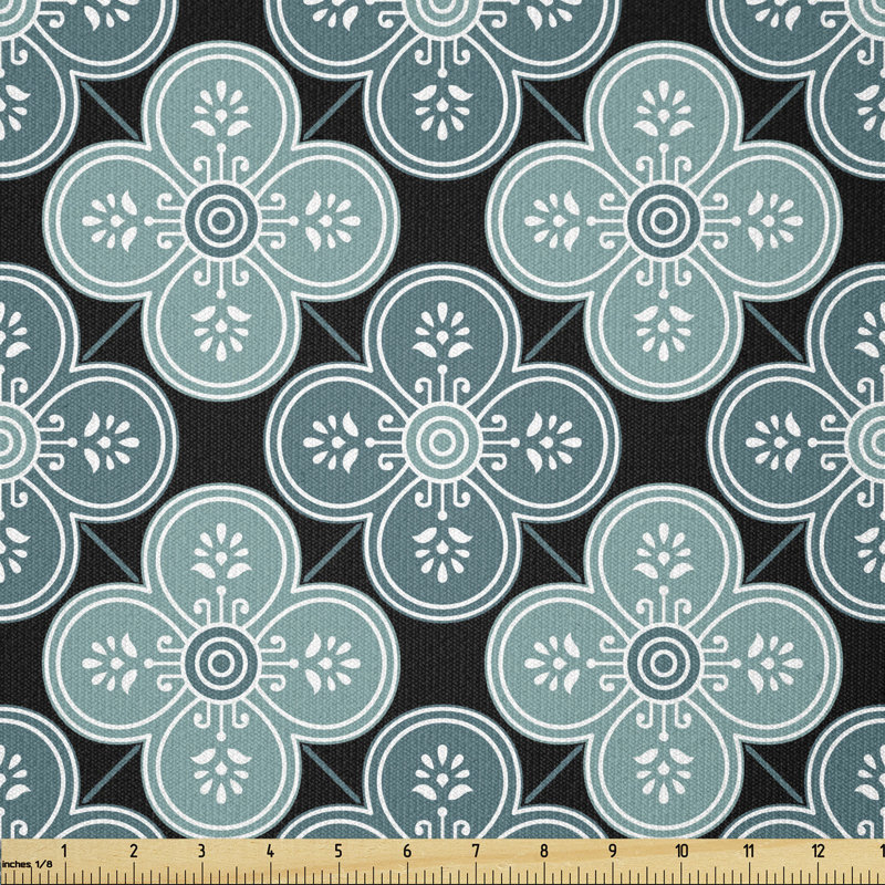 Deian Floral Mediterranean Oriental Multi-Purpose Fabric