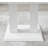 Eubanks High Gloss Double Pillar Dining Table Set with 4 Luxury Faux Leather Dining Chairs-1067800719-964879134