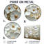 Décoration murale en métal Widlflowers Golden Creamy Blossoms In The Spring II - Wildflowers-587602397
