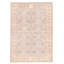 Tapis unique en laine noué à la main nouvel âge 4 pi x 5 pi 7 po Kanopolis - gris clair / beige