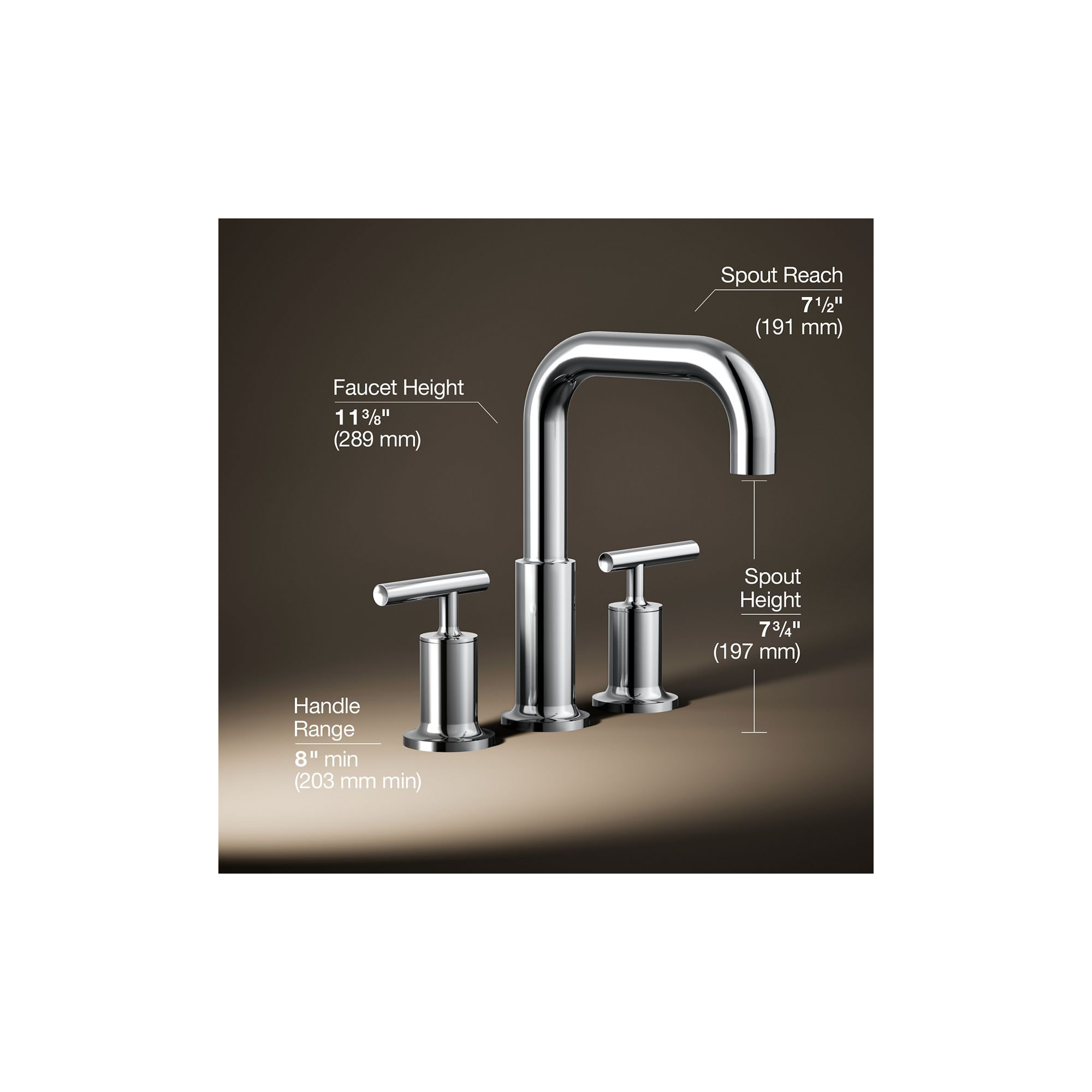 Purist for Two Deck-Mount Bath Faucet Trim for High-Flow Valve with Lever Handles, Valve Not Included, Polished Chrome
