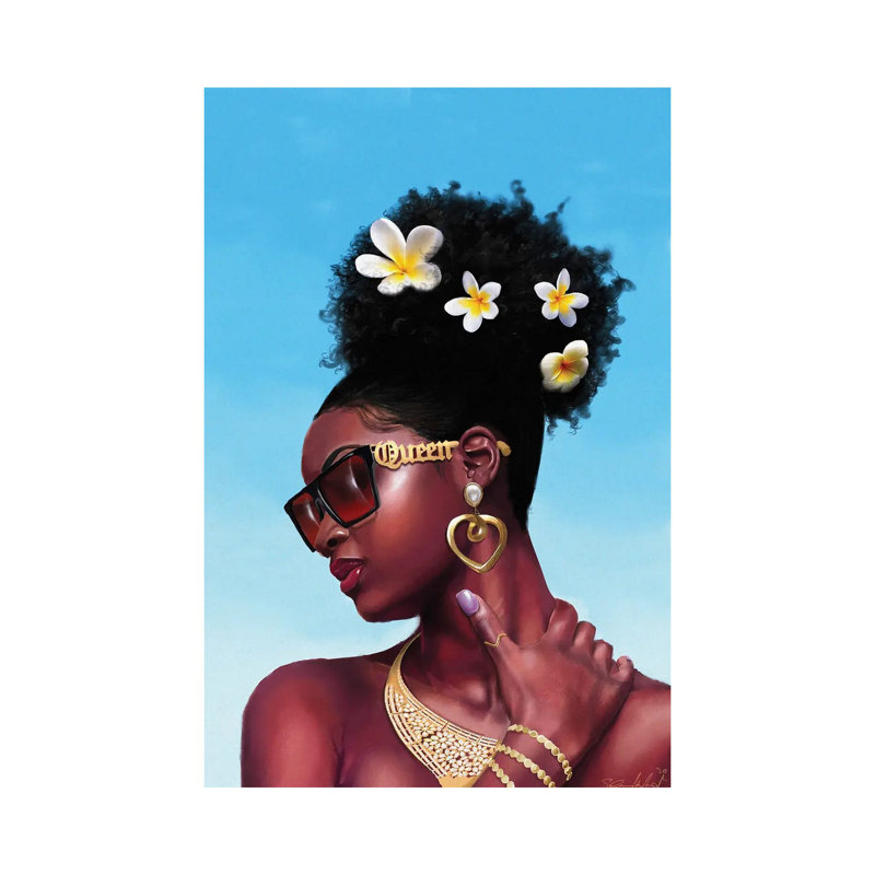 " Flourish " by Salaam Muhammad, 26" H x 18" W x 1.5" D