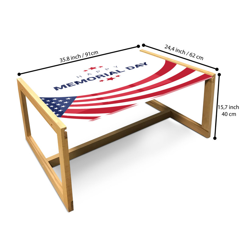 Miracle Sled Coffee Table, 40cm H x 91cm W x 62cm D