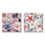 Lecompte - Ensemble de 2 collages floraux carrés-101848579-101848585