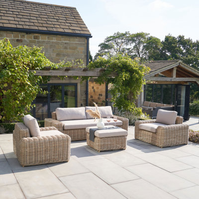 Errin Wicker 4 - Person Seating Group with Cushions