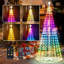 Arbre de Noël lumineux 7,5 pi avec cône de Noël