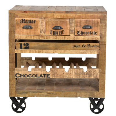 Solid Wood Kitchen Cart