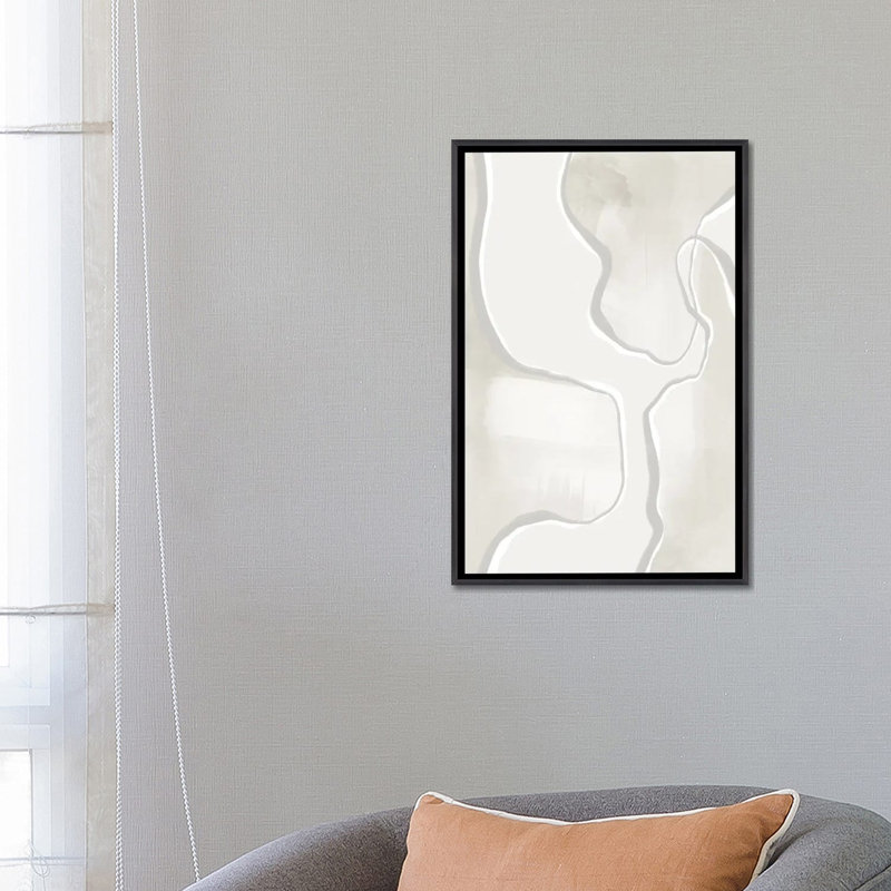 Lonely Passage I - reproduction d'art murale - toile encadrée, 26" x 18", Framed Canvas, Distressed Black