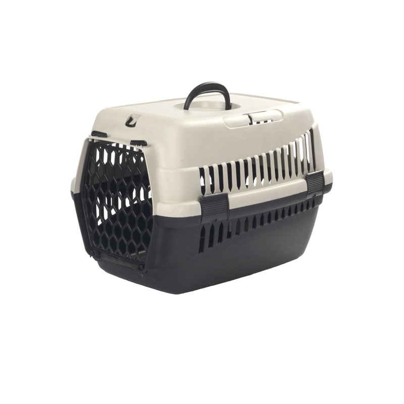 Boîte de transport pour animaux, Gris, H 13,78 po x l 19,29 po x P 13,78 po