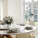 Suzzie Modern Round Dining Table, Sintered Stone Tabletop with Lazy Susan, Carbon Steel Base Pre-Assembly