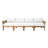 Monterey Teak Outdoor Seating Group with Cushions-94431151-124928169
