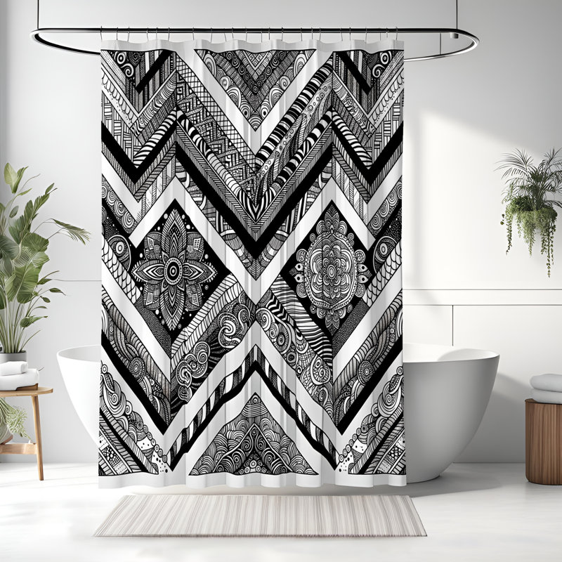 Rideau de douche Vestfold, H 72 po x l 70 po