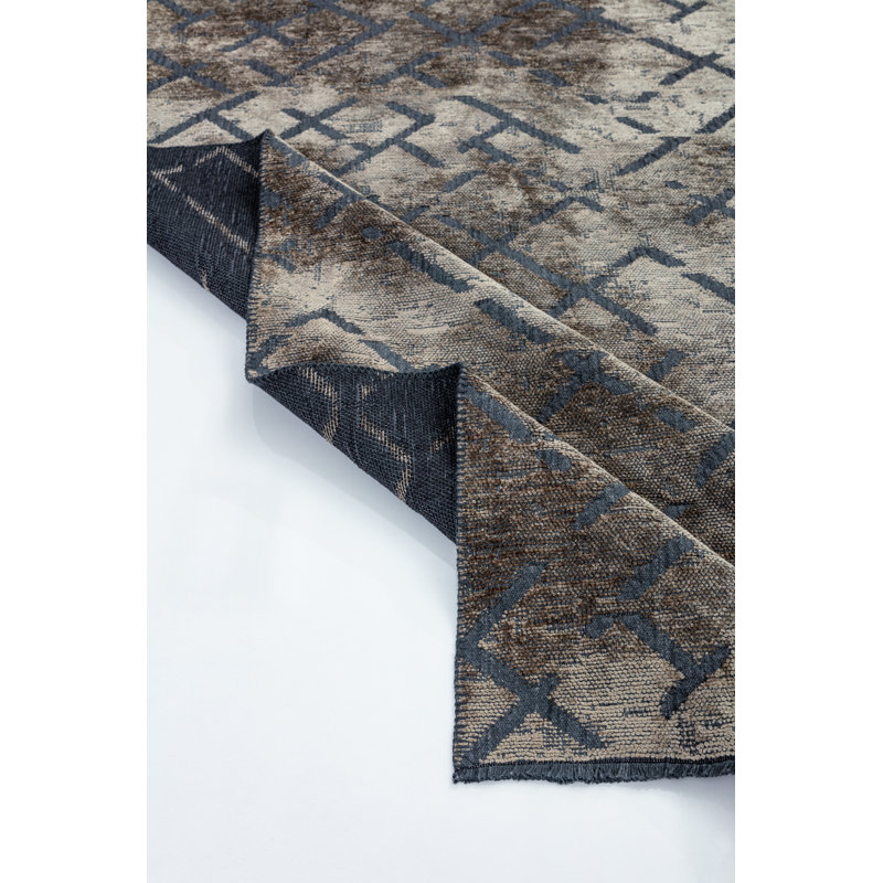 Rapture Black/Gray Abstract Luxury Area Rug, Rectangle 7'10" x 9'10"