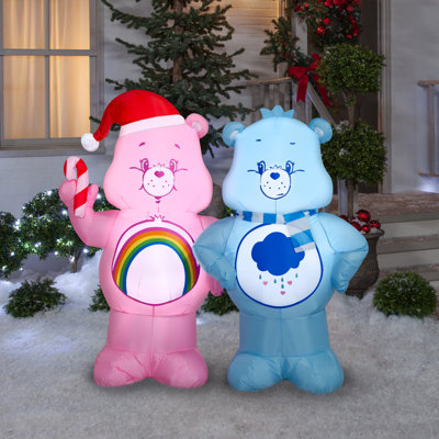 Airblown Christmas Light with  ELT-Cheer and Grumpy with Candy Cane Value Scene-MD-CloudCo