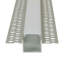 3.3Ft Drywall Aluminum LED Channel 3-Pack, Straight Profile, 5/7" (Nominal) Channel Width, End Caps And 1 Frosted Lens Included
