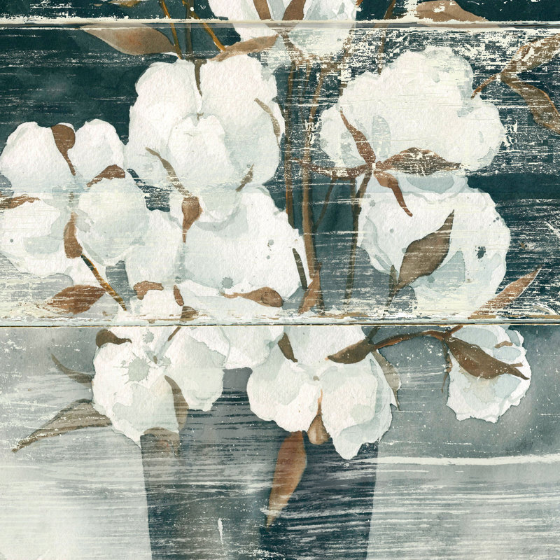 " Country Cotton " by Carol Robinson, 24" H x 12" W x 1.5" D