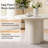 44.9" Round Concrete Finish Dining Table