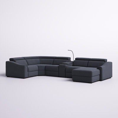 Ashonda 6 - Piece Upholstered Power Reclining Sectional Available in two colors