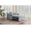 Fauteuil convertible en chenille avec dossier réglable, chaise longue multifonctionnelle pour le salon et les invités, gris-612442634