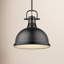 Luminaire suspendu dôme en acier à intensité variable 1 lumière Calico-595977830-595977854