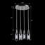 Luminaire suspendu cylindrique à 4 lumières DEL